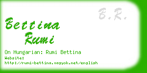 bettina rumi business card
